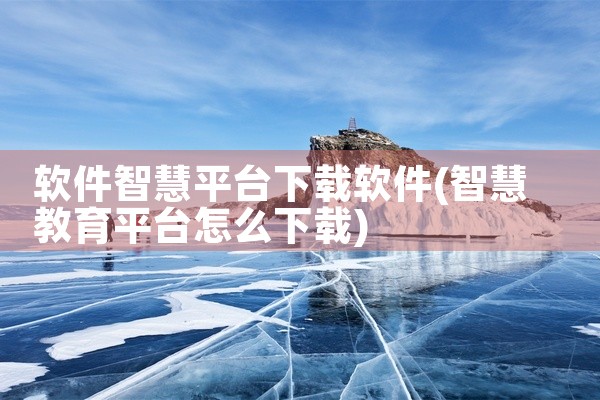 软件智慧平台下载软件